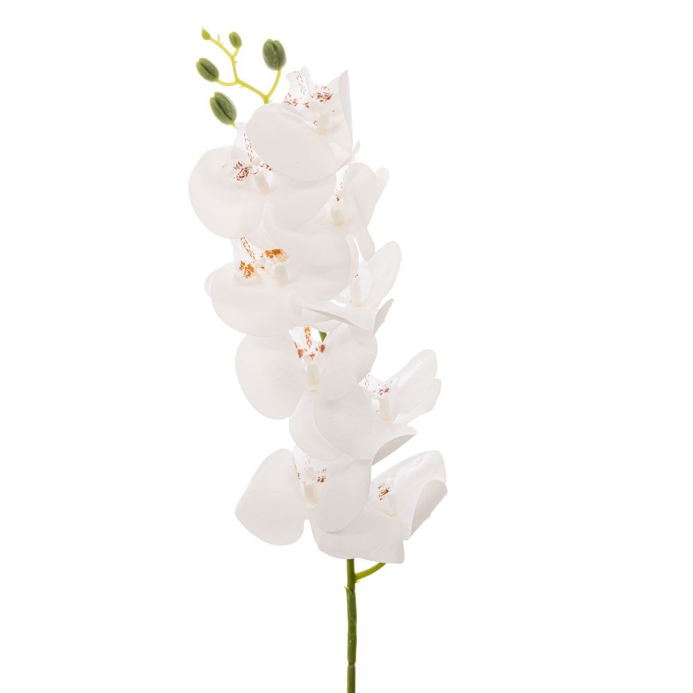 Κλαδί Τεχνητή Ορχιδέα Λευκή 95cm Για Βάζο Ai Decoration 90019 - 