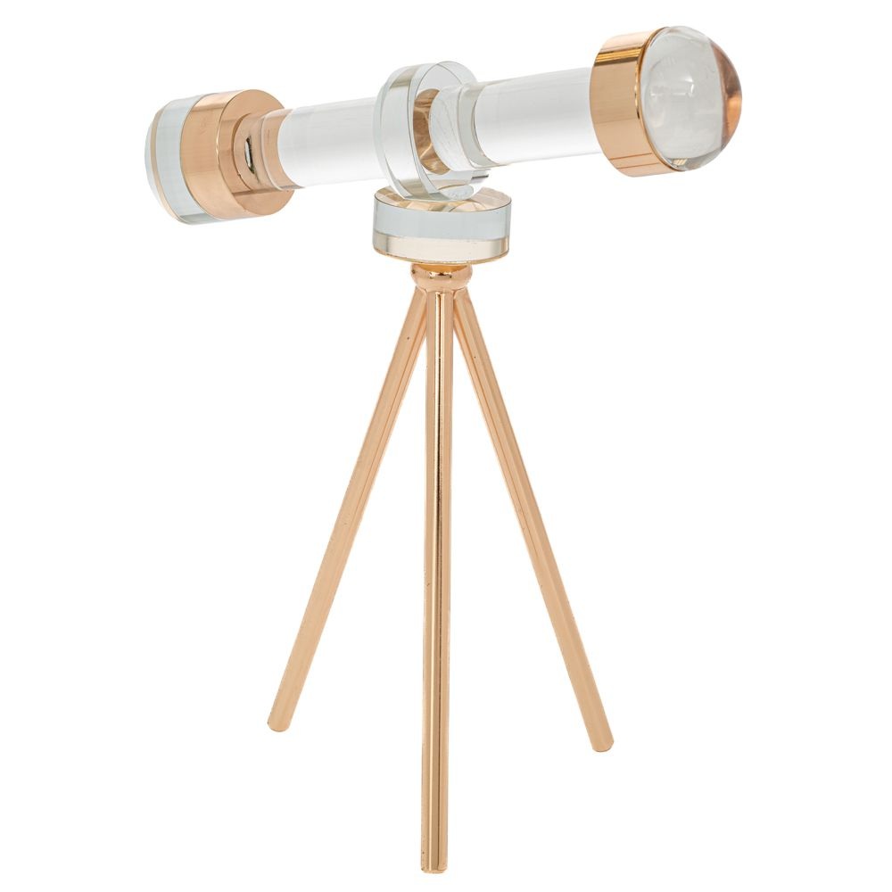 Διακοσμητικό Κυάλι Κρυστάλλινο Με Χρυσό Μεταλλικό Τρίποδο 20x24cm Ai Decoration 90123 - 