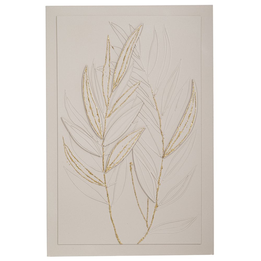 Πίνακας Ανάγλυφος Leaves 80x120cm Ai Decoration 91882 - 