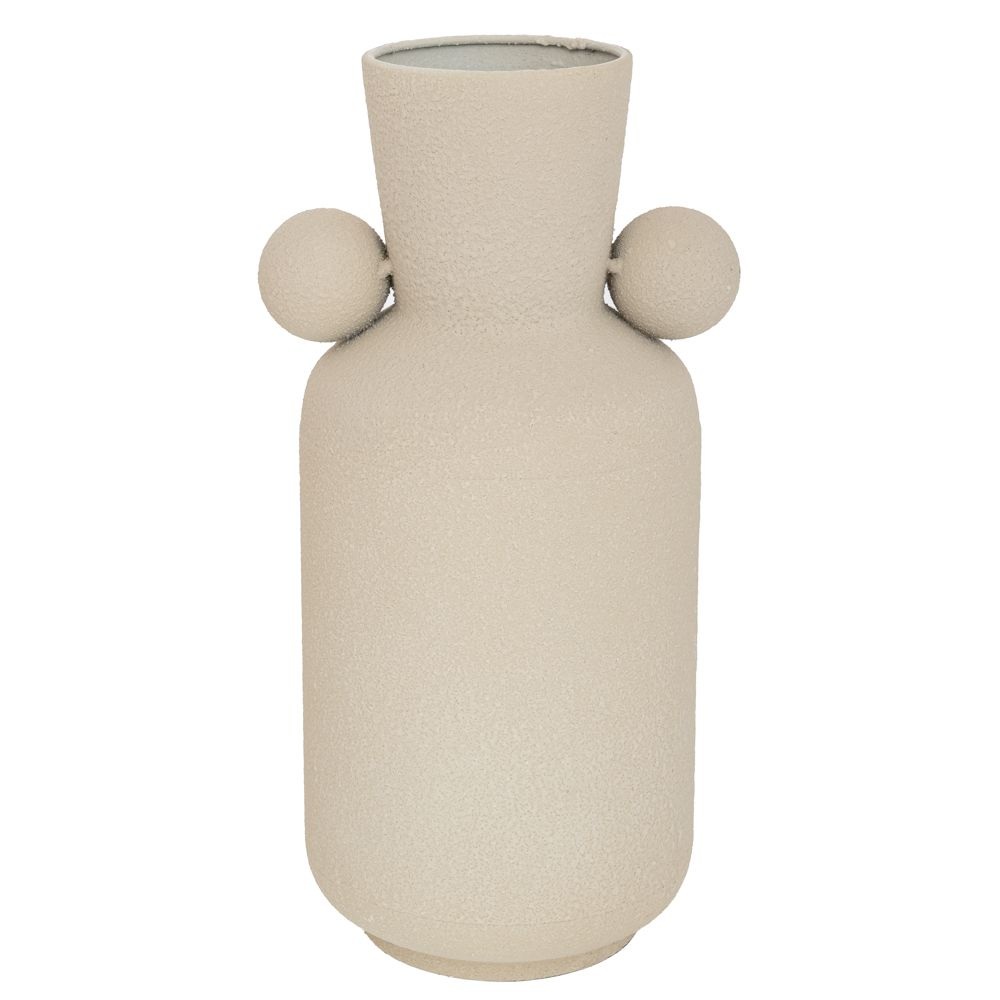 Βάζο Μεταλλικό Κρεμ 15x15x34,5εκ Ai Decoration 92558 - 