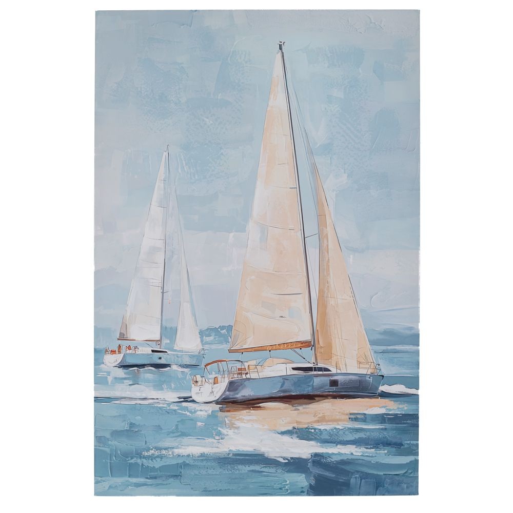 Πίνακας Καμβάς Τυπωμένος Sail Boats Πολύχρωμος 80x120εκ Ai Decoration 92690 - 