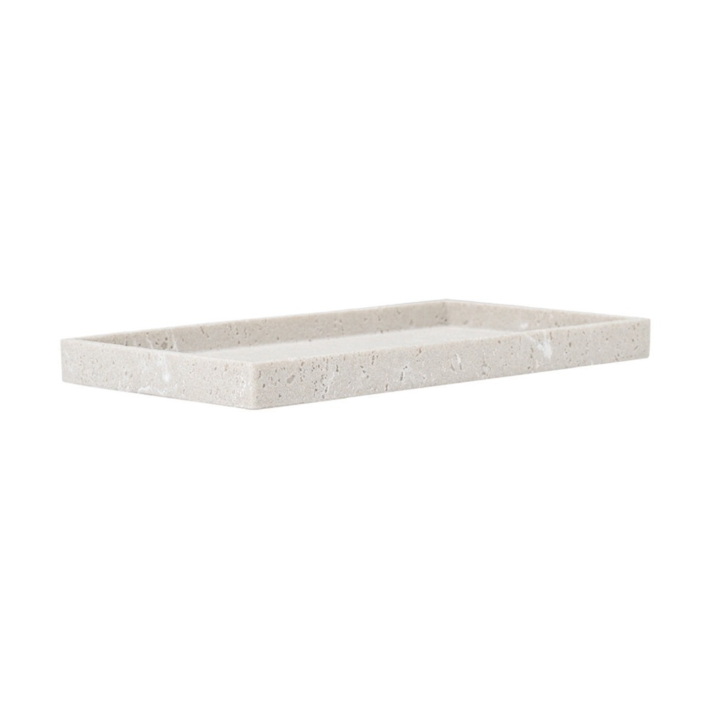 Δίσκος Μπάνιου Travertine για Πετσέτες 28x16x2cm Estia 02-37277 - 