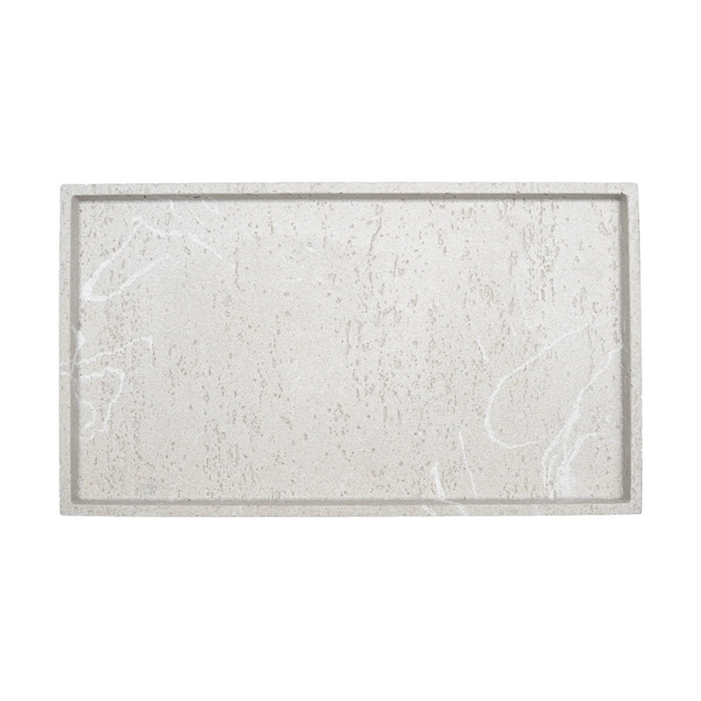 Δίσκος Μπάνιου Travertine για Πετσέτες 28x16x2cm Estia 02-37277 - 2