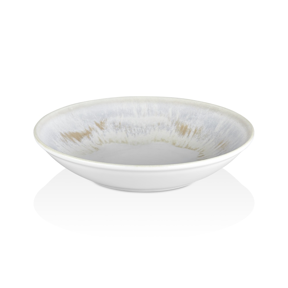 Πιάτο Βαθύ Πορσελάνης με Αλουμίνα In-Glazed 23cm ByBone Wave 68-41308 - 
