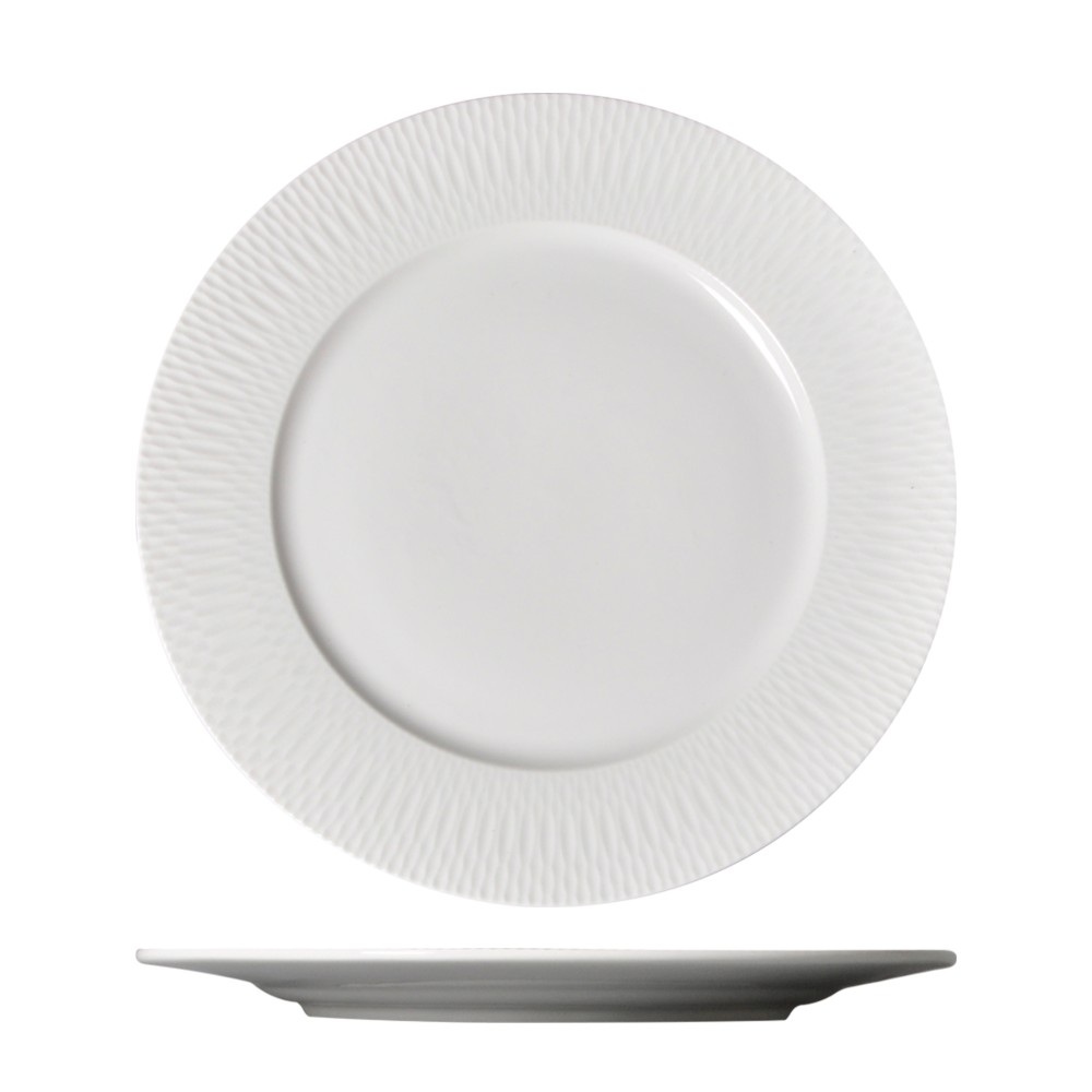 Πιάτο Ρηχό Πορσελάνης Λευκό Elegance 27 cm Prestige 69-63505 - 