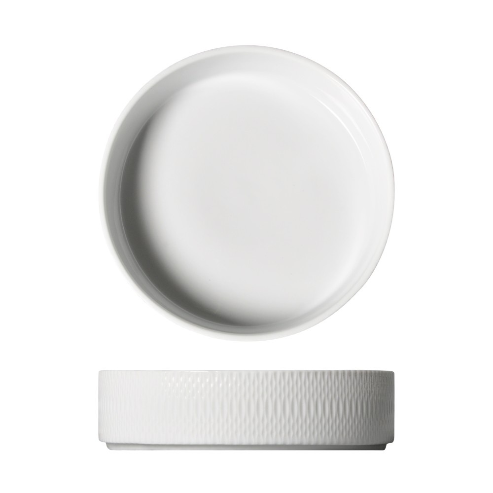 Σαλατιέρα Επίπεδη Πορσελάνης Λευκή Elegance 21x5 cm Prestige 69-63509 - 