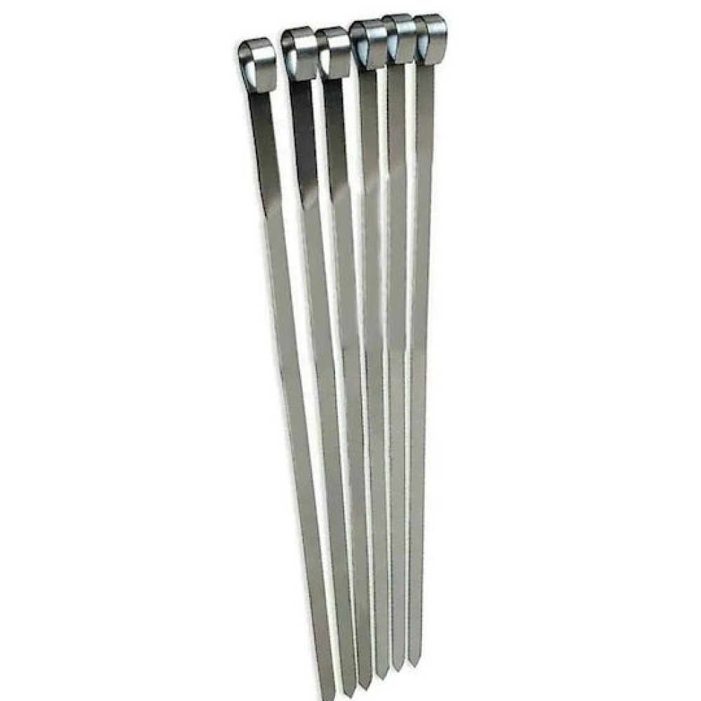 Σούβλα Πλακέ Inox 18/10 50x1,2cm Πάχος 2mm GTSA 53-757 - 2