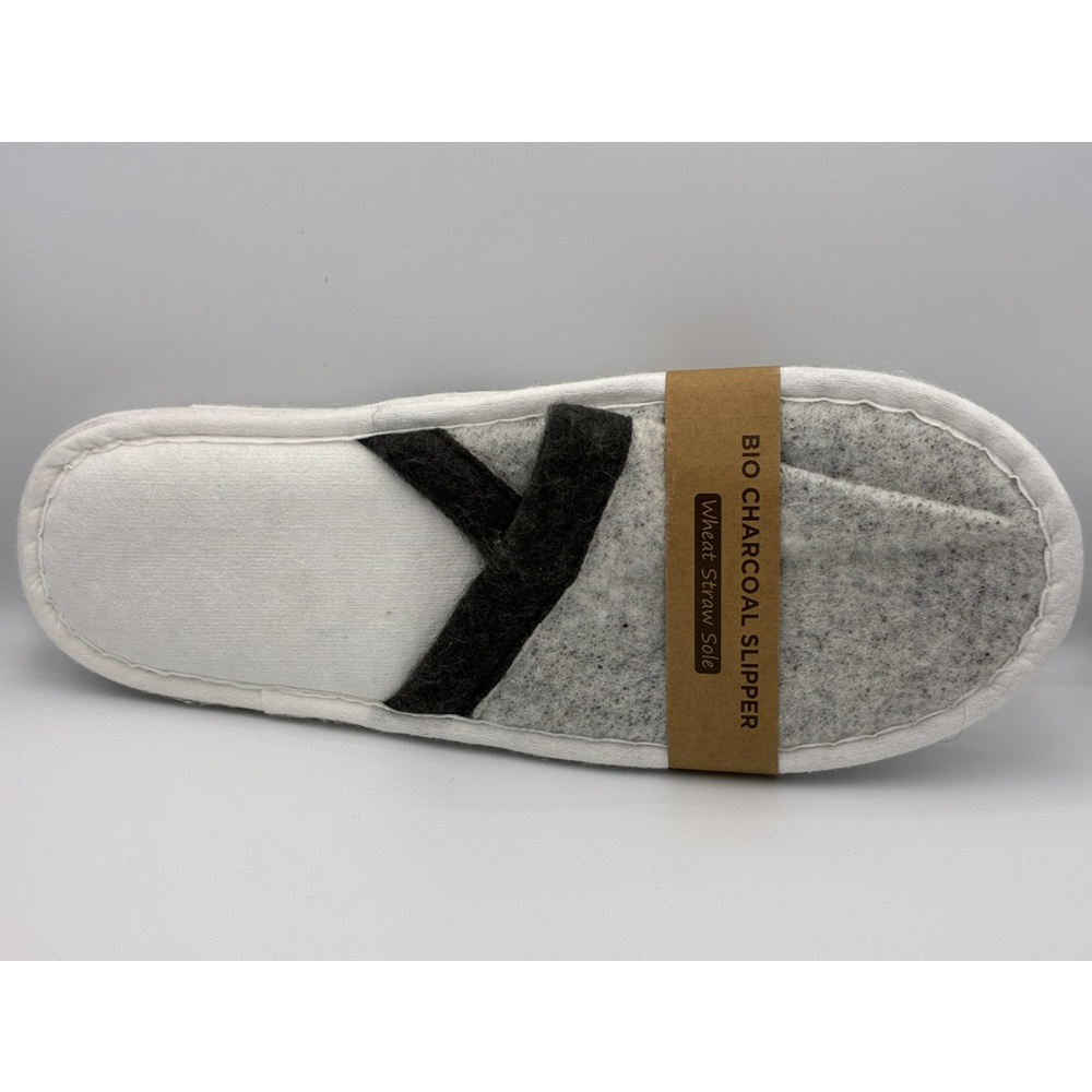 Παντόφλες Ξενοδοχείου Κλειστές Bamboo Charcoal Ανθρακί Βιοδιασπώμενη Σόλα 4mm Finezza ΤΟ-ΠΑ-26 - 2