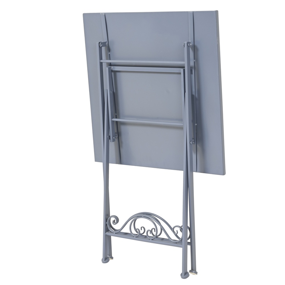 Τραπέζι Bistro Ατσάλι Πτυσσόμενο Mosaic Pattern 58x58x76cm Kaemingk 892445 - 2