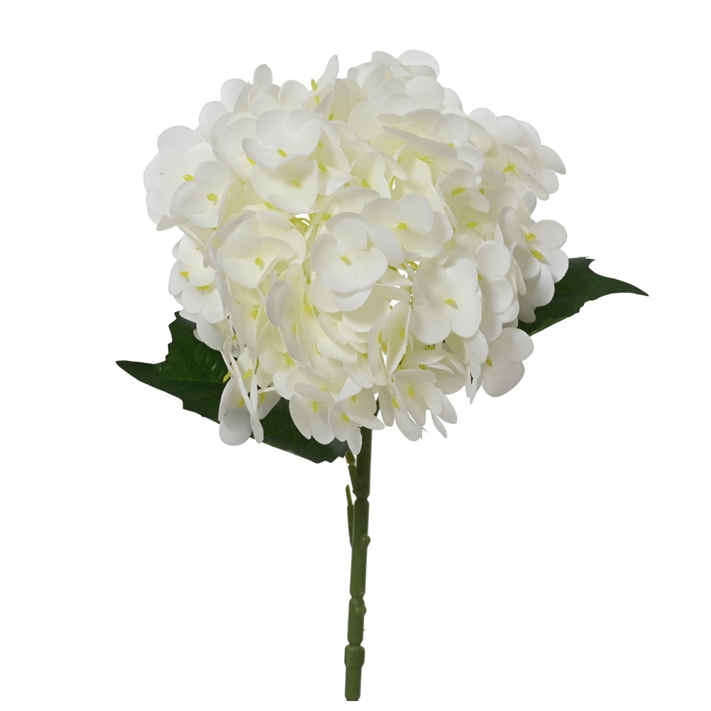 Διακοσμητικό Κλαδί Ορτανσία Real Touch Polyester Λευκή 20x67cm Kaemingk 899508 - 