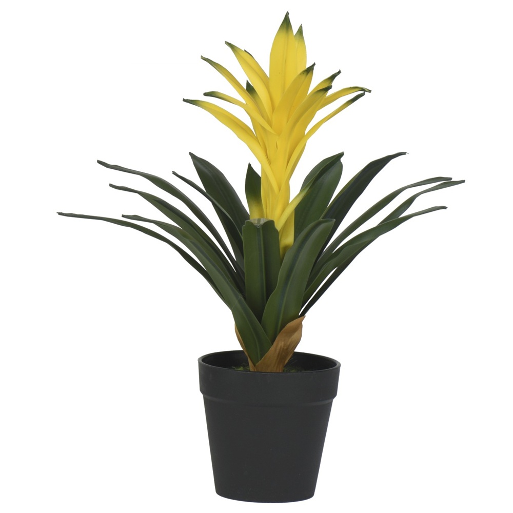 Διακοσμητικό Φυτό Bromelia PE Σε Γλάστρα Φ11xΥ32cm Kaemingk 899752-3 - 