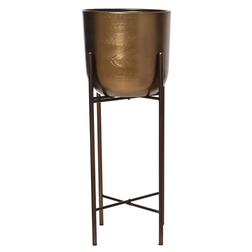 Κασπώ Μεταλλικό Σιδήρου Με Βάση Bronze Υφή 66cm Decoris 872488-1 - 