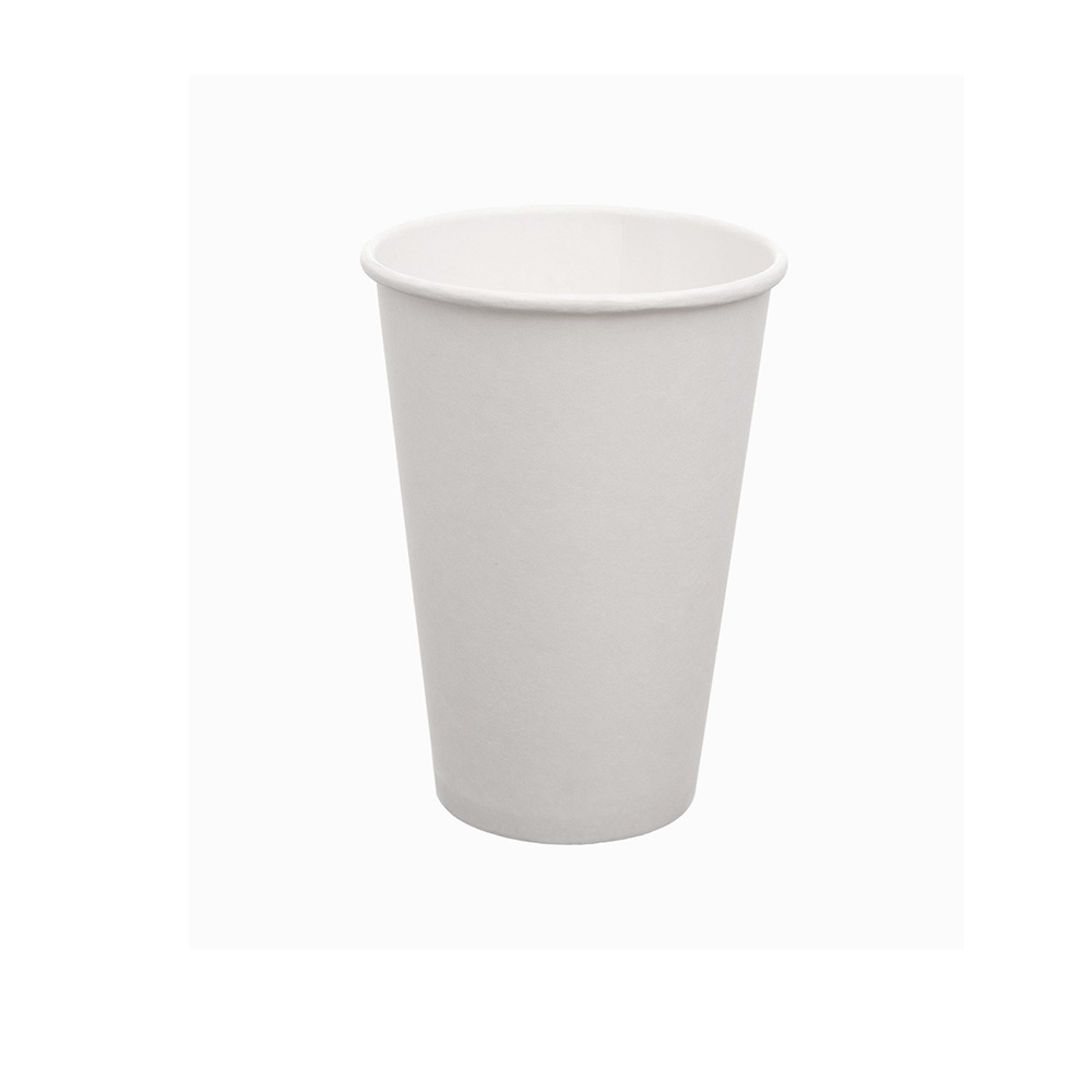 Ποτήρι Χάρτινο Μονότοιχο Λευκό 400ml 16oz Φ90mm SP-16 50τμχ Tefaco 116917 - 