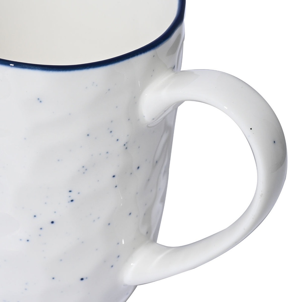 Κούπα Πορσελάνινη Λευκή 395ml Estia Pebbles 07-37109 - 3