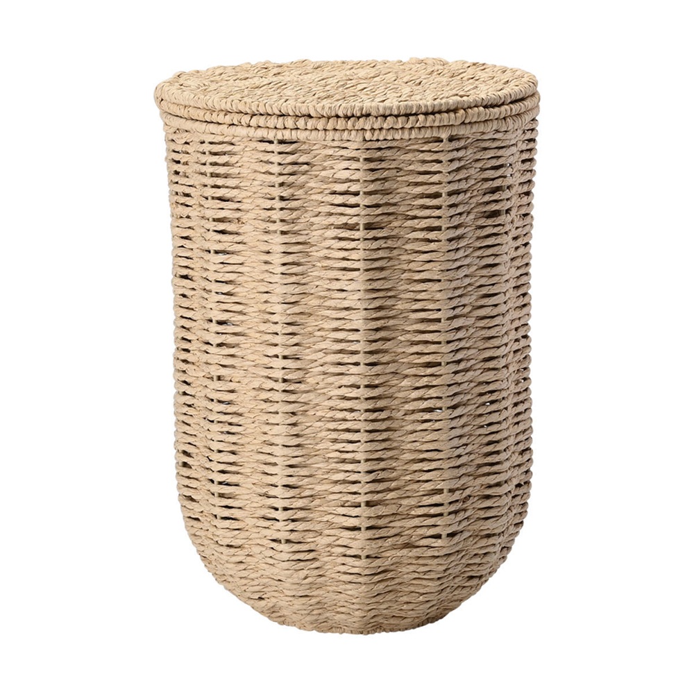 Χαρτοδοχείο Μπεζ με Αποσπώμενο Καπάκι 22x22x31cm Estia Botanica 02-37949 - 