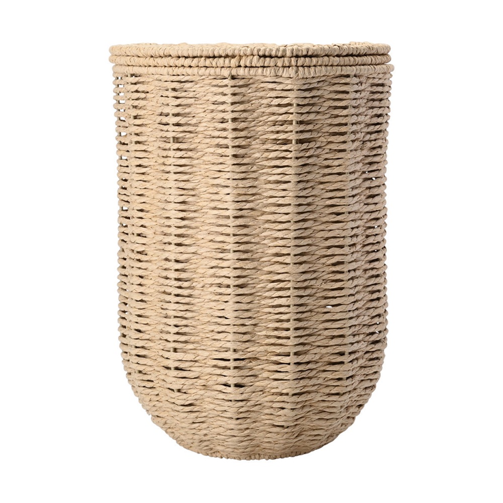 Χαρτοδοχείο Μπεζ με Αποσπώμενο Καπάκι 22x22x31cm Estia Botanica 02-37949 - 2