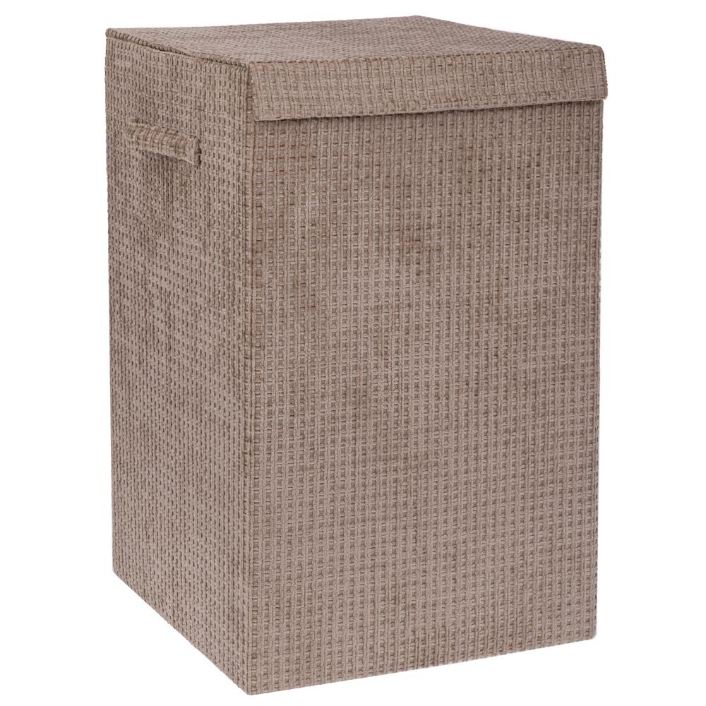 Καλάθι Απλύτων Υφασμάτινο Κρεμ 35x35x55εκ Ai Decoration 93031 - 