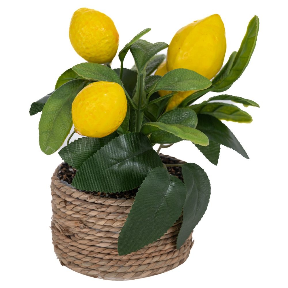 Γλαστράκι Διακοσμητικό με Λεμόνια 16 cm Ai Decoration 93006 - 