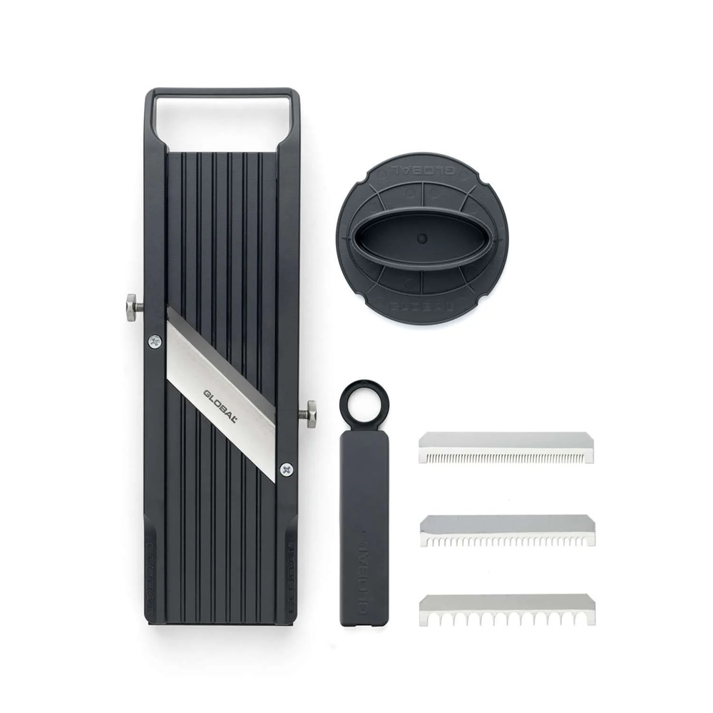 Μαντολίνο Ρυθμιζόμενο Ανοξείδωτο 64mm με 3 Λεπίδες Julienne Global GSL-64/BC - 