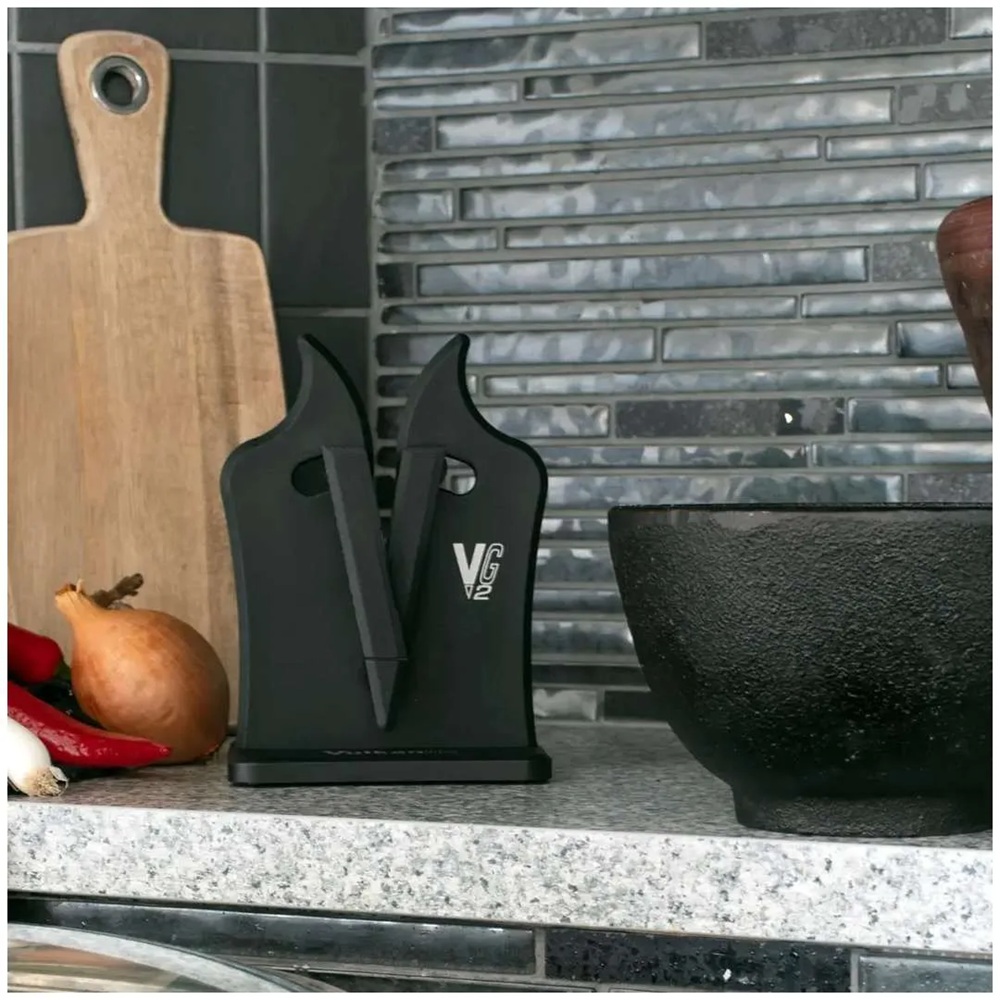 Ακονιστήρι Μαχαιριών Επιτραπέζιο Μαύρο Ρυθμιζόμενης Γωνίας Vulkanus VG2 Classic MSVP20G2 - 2