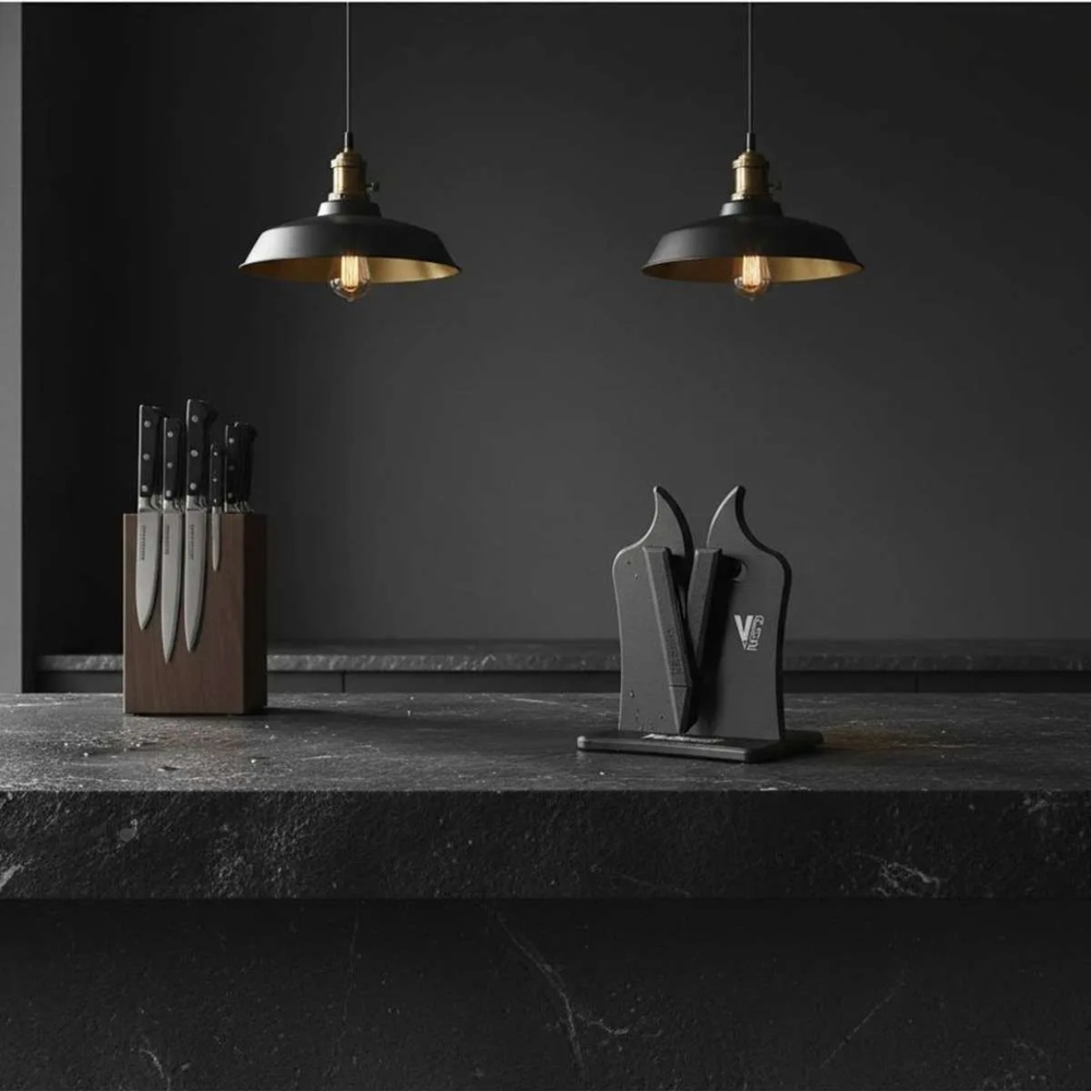 Ακονιστήρι Μαχαιριών Επιτραπέζιο Μαύρο Ρυθμιζόμενης Γωνίας Vulkanus VG2 Classic MSVP20G2 - 4