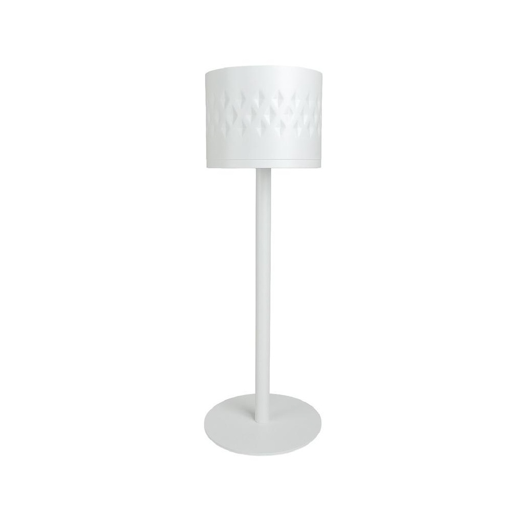 Σαμπανιέρα Επιδαπέδια Μεταλλική Λευκή Rhombus L 24,5x80εκ ESPIEL AST874 - 