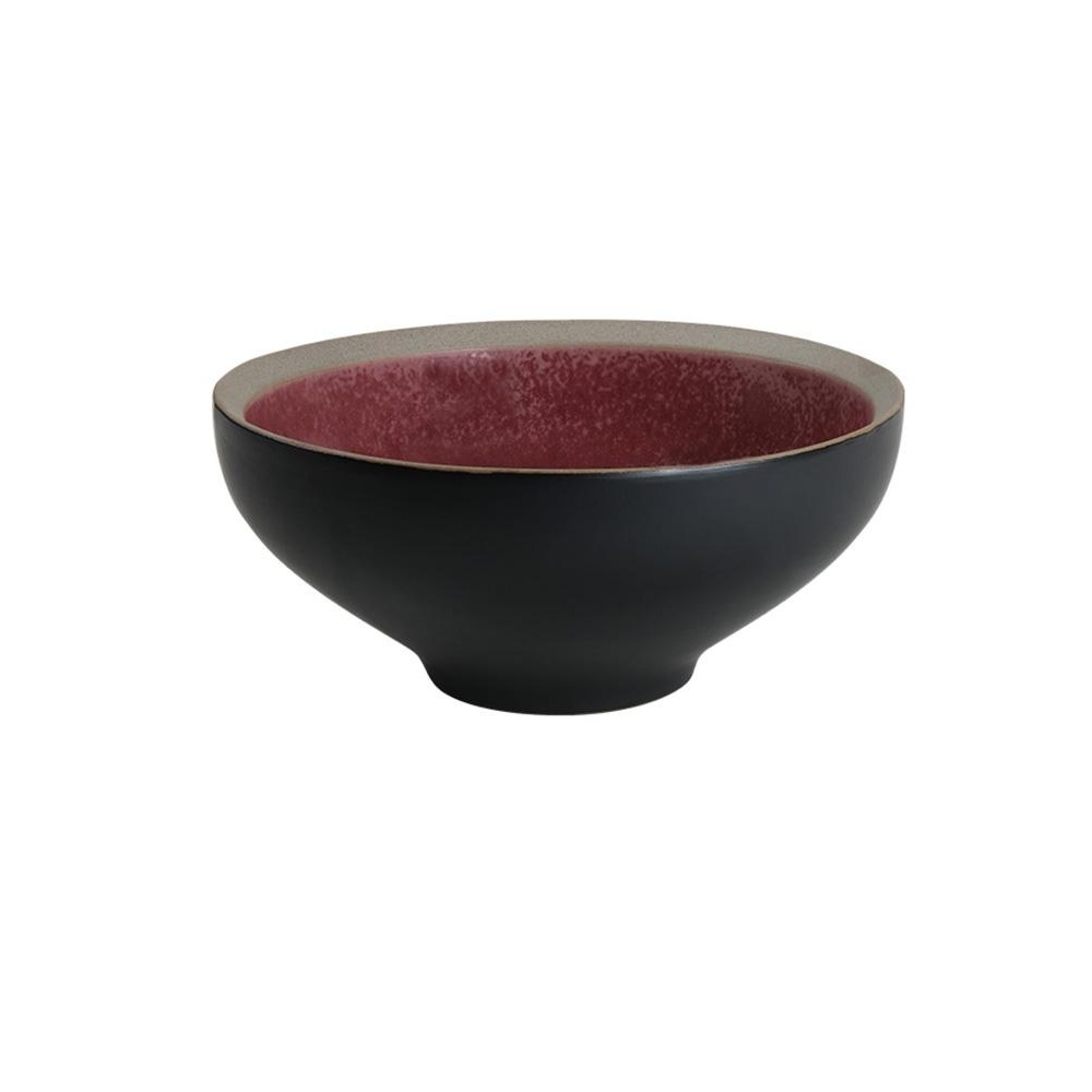 Μπολ Stoneware Κόκκινο/Μαύρο 1700ml 22,3x22,3x10cm ESPIEL Passion NIC813K1 - 