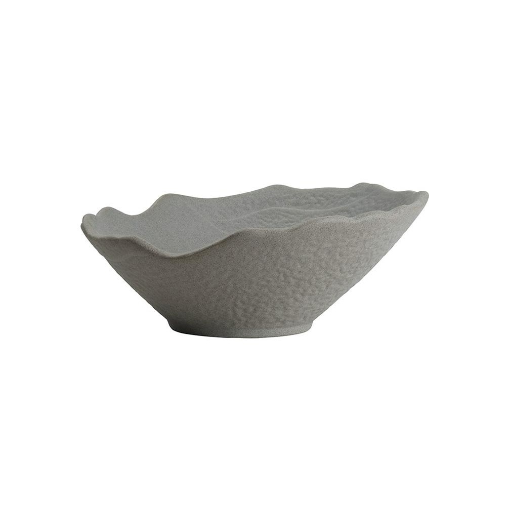 Μπολ Στρόγγυλο Λοξό Stoneware Γκρι 23,5x23,5x10,5cm ESPIEL Rocky NIC817K1 - 