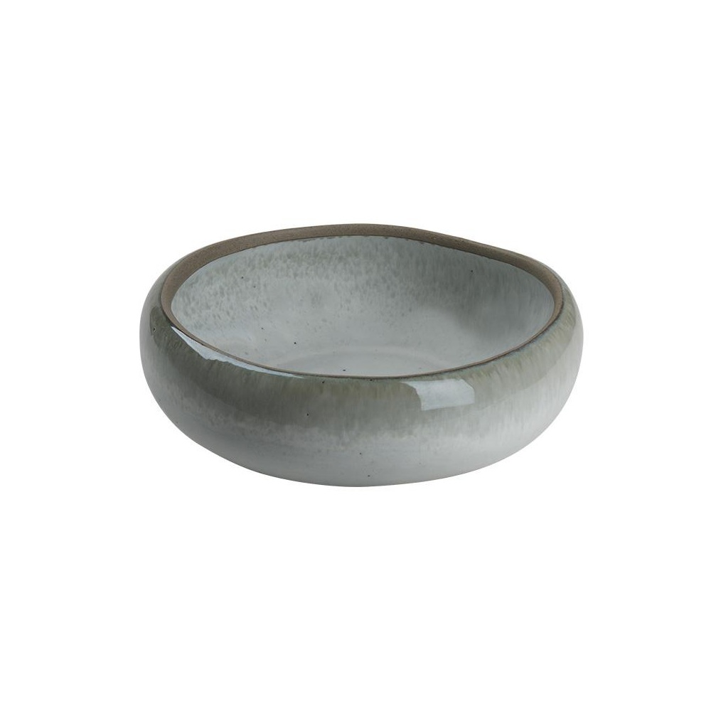 Μπολ Στρόγγυλο Ακανόνιστο Stoneware Μπεζ 20,5x20,5x6,5cm ESPIEL Solar NIC823 - 1