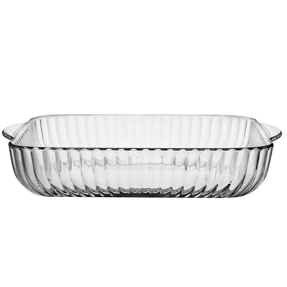 Πυρίμαχο Ταψί Τετράγωνο από Δυσθραυστο Γυαλί 3200ml 31,7x31,7x6cm PASABAHCE Borcam SP59394S1 - 