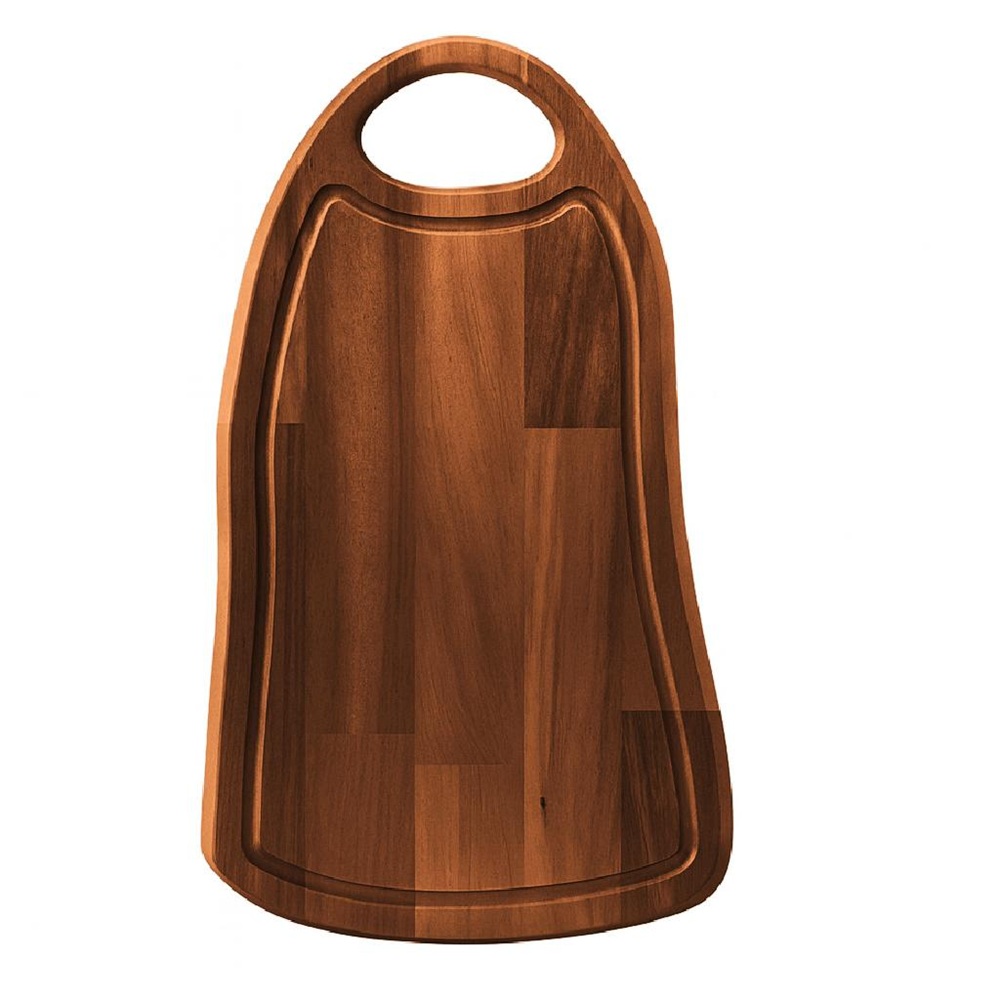 Πλατώ Σερβιρίσματος από Ξύλο Ακακίας Ορθογώνιο με Λαβή 48x28,5x1,8cm ESPIEL XYX212 - 