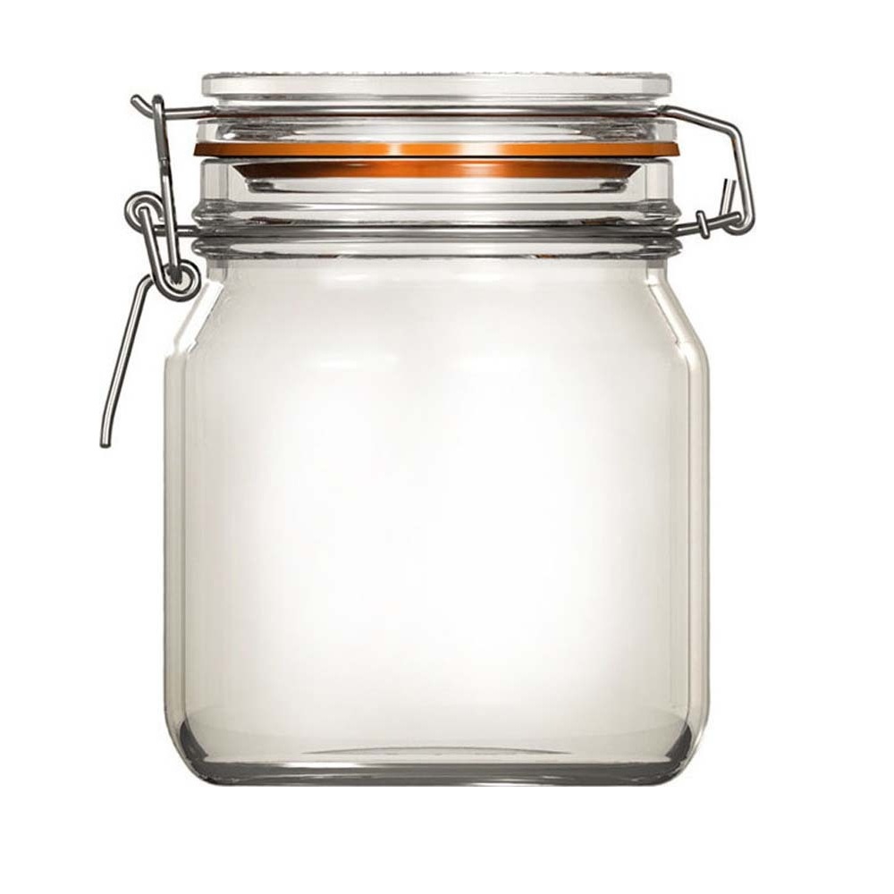 Βάζο Γυάλινο Με Καπάκι Econ Round 750ml Ø13,35xH14,25cm Uniglass 22505 - 