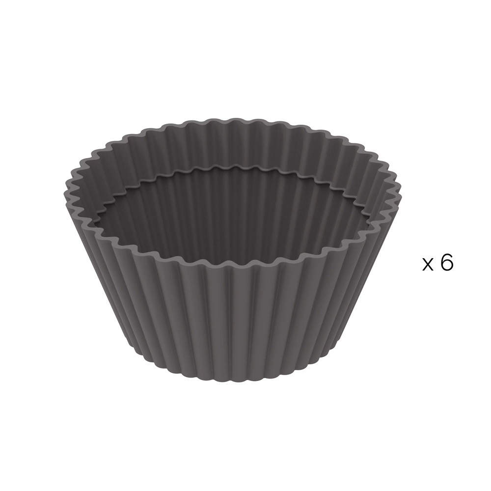 Θήκες Ψησίματος Σιλικόνης για Air Fryer 6τμχ Ø4,5/7,2x3,4εκ Silfry Muffin Silikomart 25.420.55.0065 - 