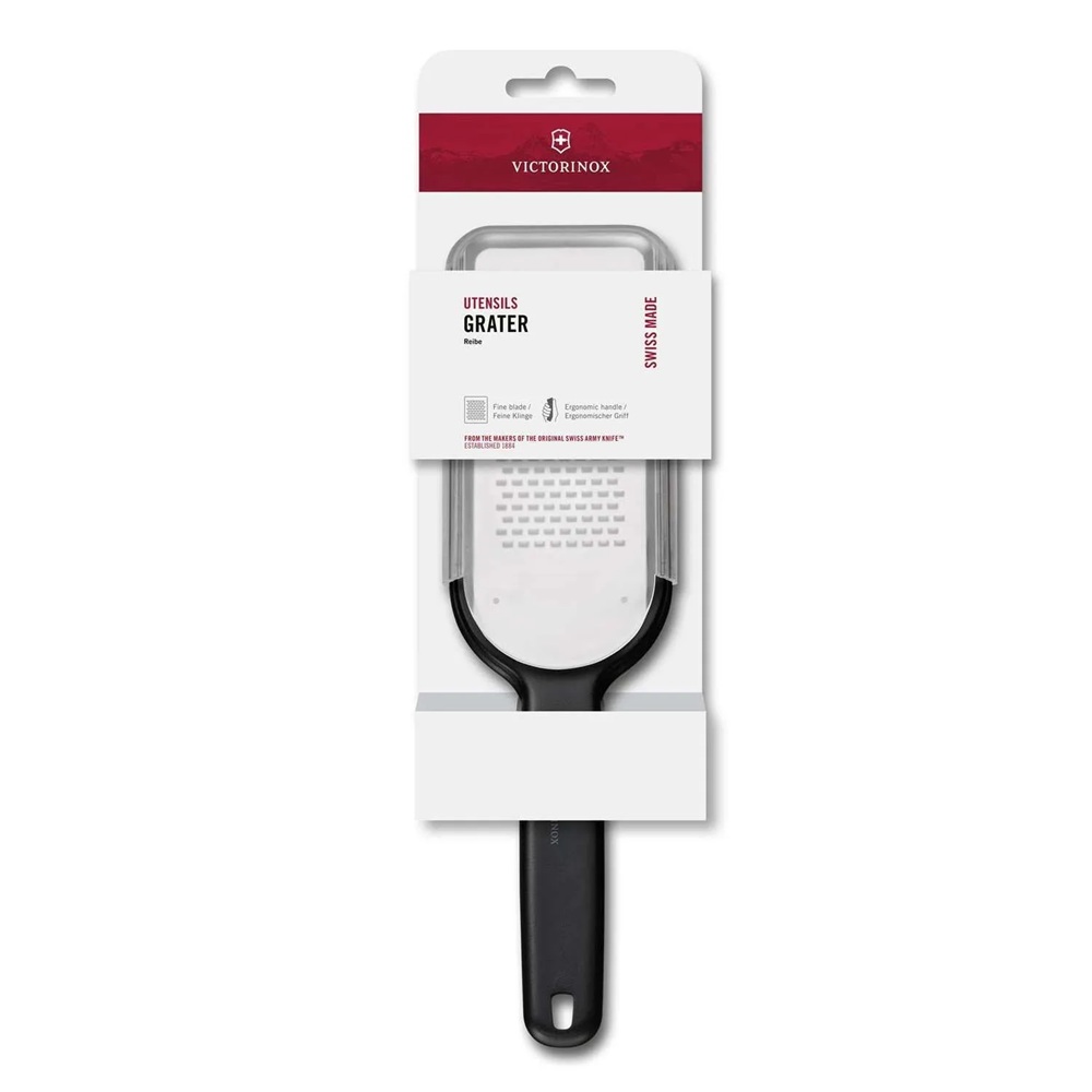 Τρίφτης Ανοξείδωτος Ψιλού Κοπής και Ξύσματος Μαύρος 26,7x7,2x1,2εκ Victorinox 7.6082.3 - 3
