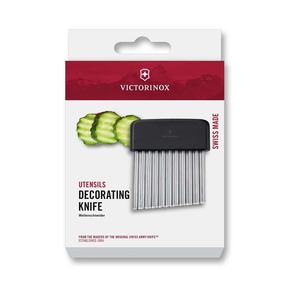 Κόφτης Πατάτας Γκοφρέ Ανοξείδωτος Μαύρος Victorinox 7.6092.3 - 3