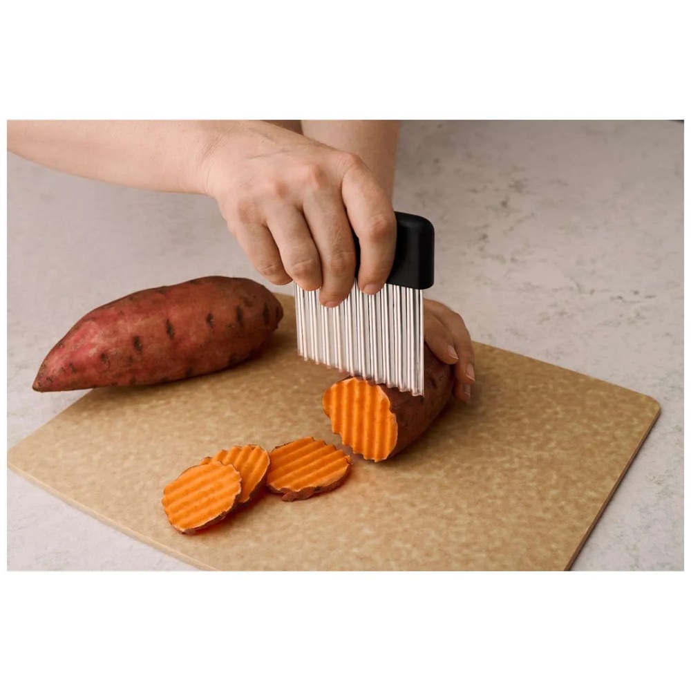 Κόφτης Πατάτας Γκοφρέ Ανοξείδωτος Μαύρος Victorinox 7.6092.3 - 4