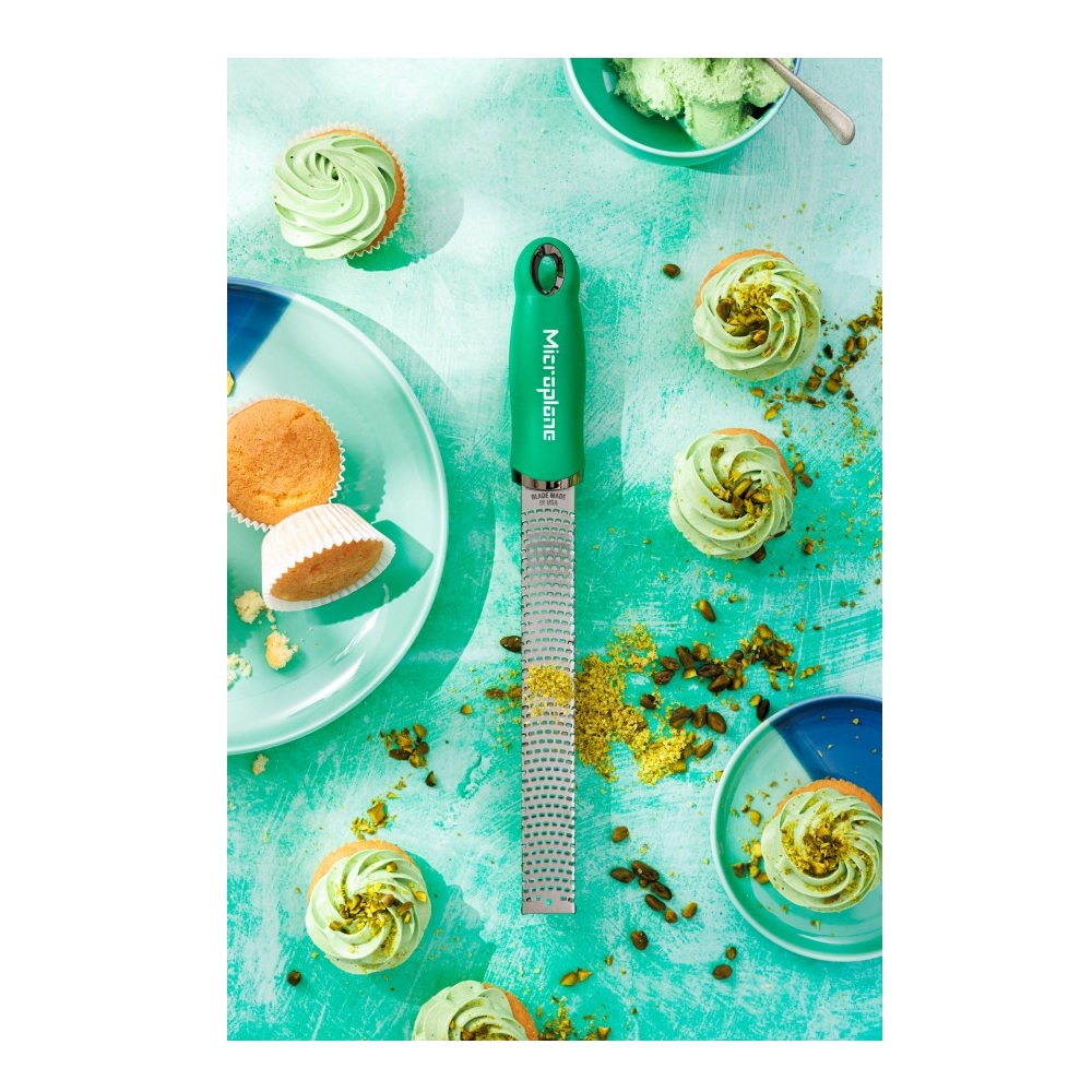 Τρίφτης Ξύσματος Ανοξείδωτος Basil Green 32,5cm Microplane Premium Zester 46762E - 2