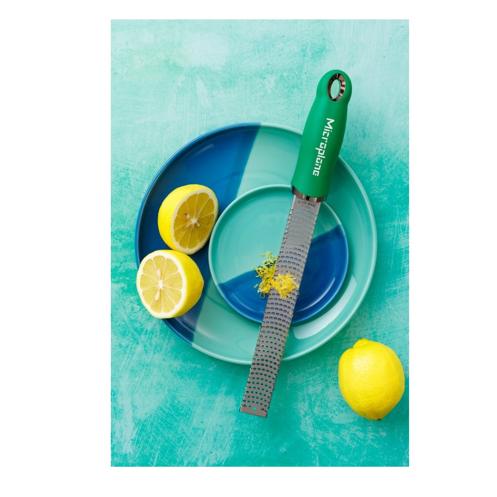 Τρίφτης Ξύσματος Ανοξείδωτος Basil Green 32,5cm Microplane Premium Zester 46762E - 3