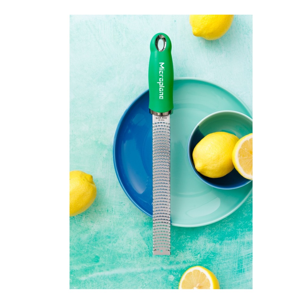 Τρίφτης Ξύσματος Ανοξείδωτος Basil Green 32,5cm Microplane Premium Zester 46762E - 4
