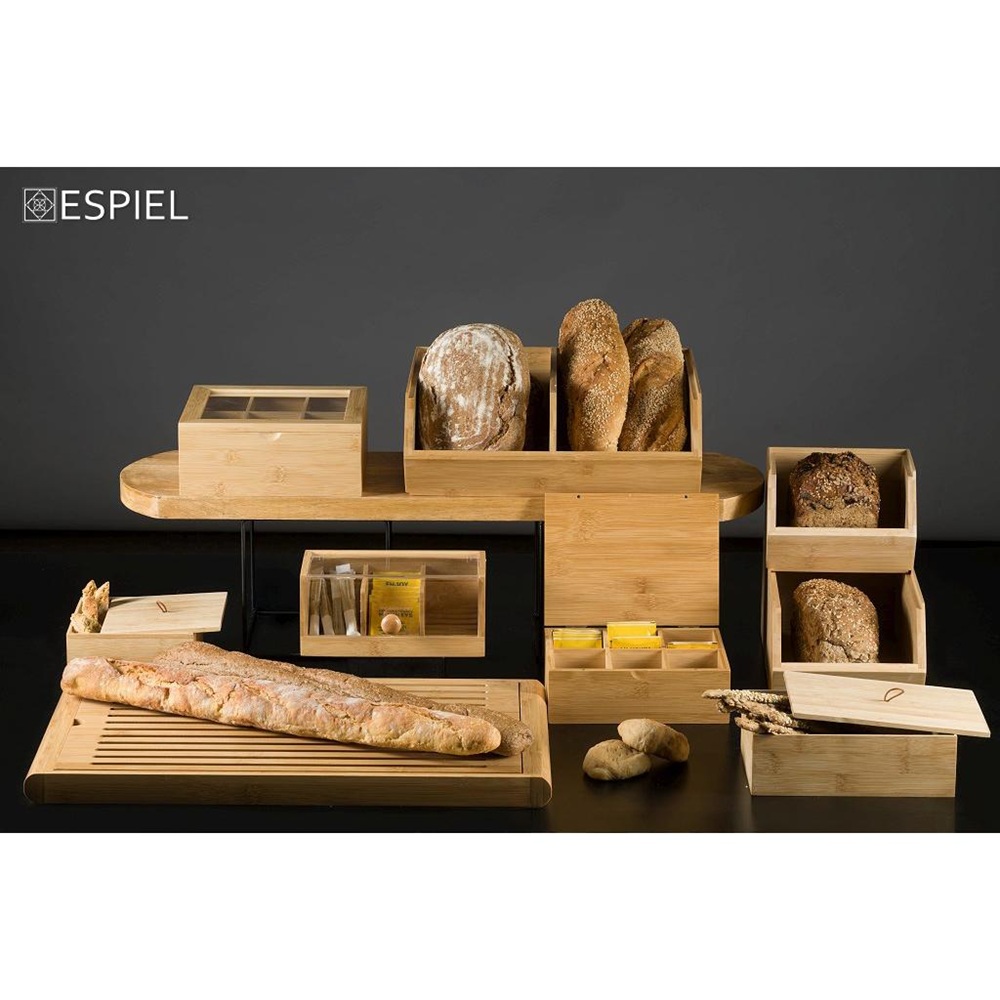 Κουτί Bamboo Τετράγωνο Με Καπάκι 15x15x7cm Espiel TUL110 - 3