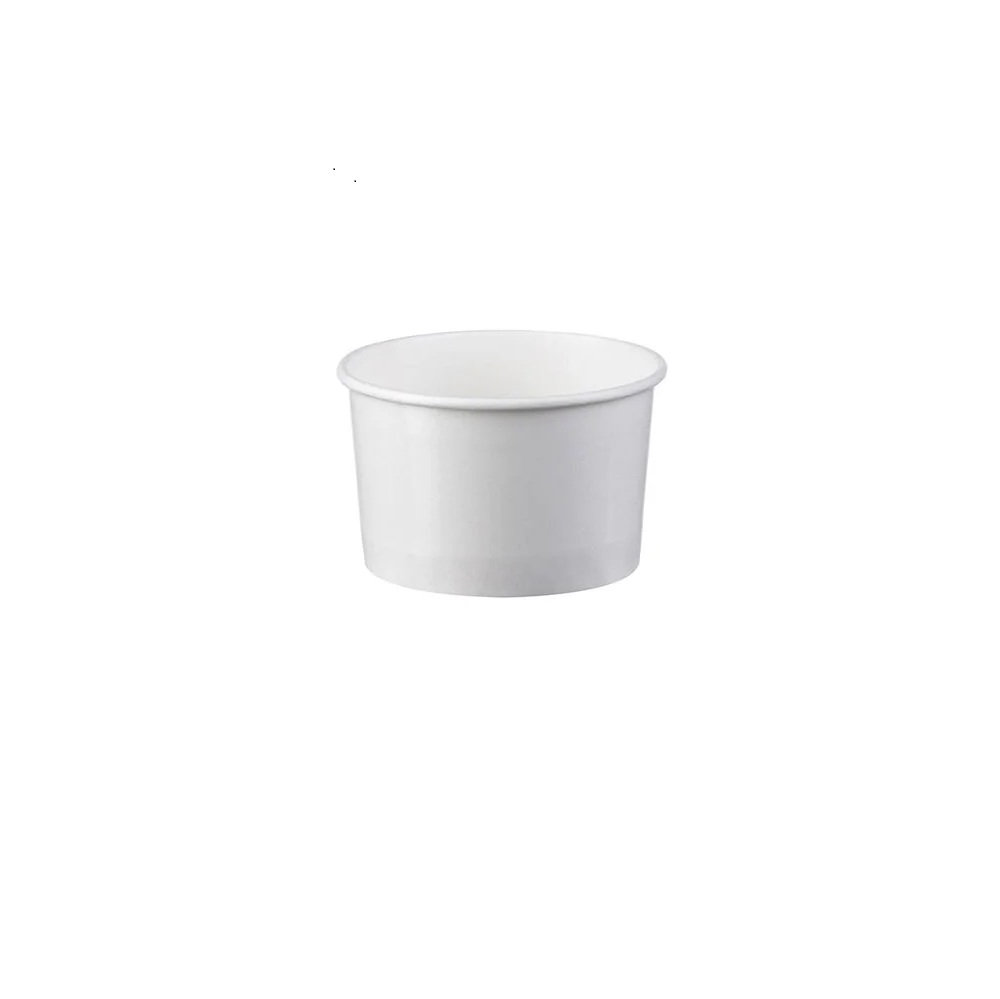 Μπολ Παγωτού Χάρτινο FSC Λευκό 4oz 75x45 mm 50 Τεμάχια Intertan Q0004WFSC - 