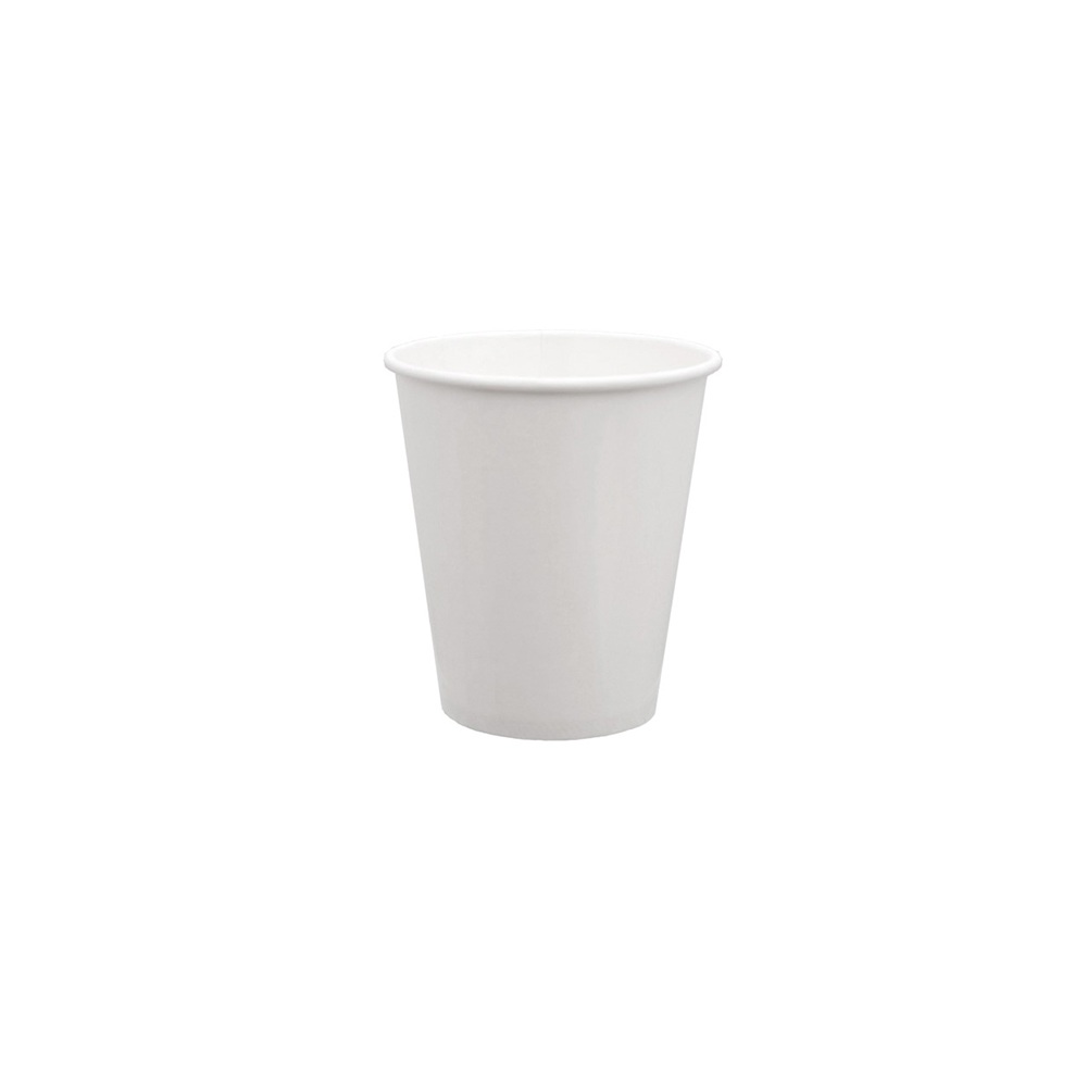 Ποτήρι Χάρτινο Μονού Τοιχώματος Λευκό 250ml 8oz SP-8 GD 50 Τεμάχια Tefaco 121911 - 