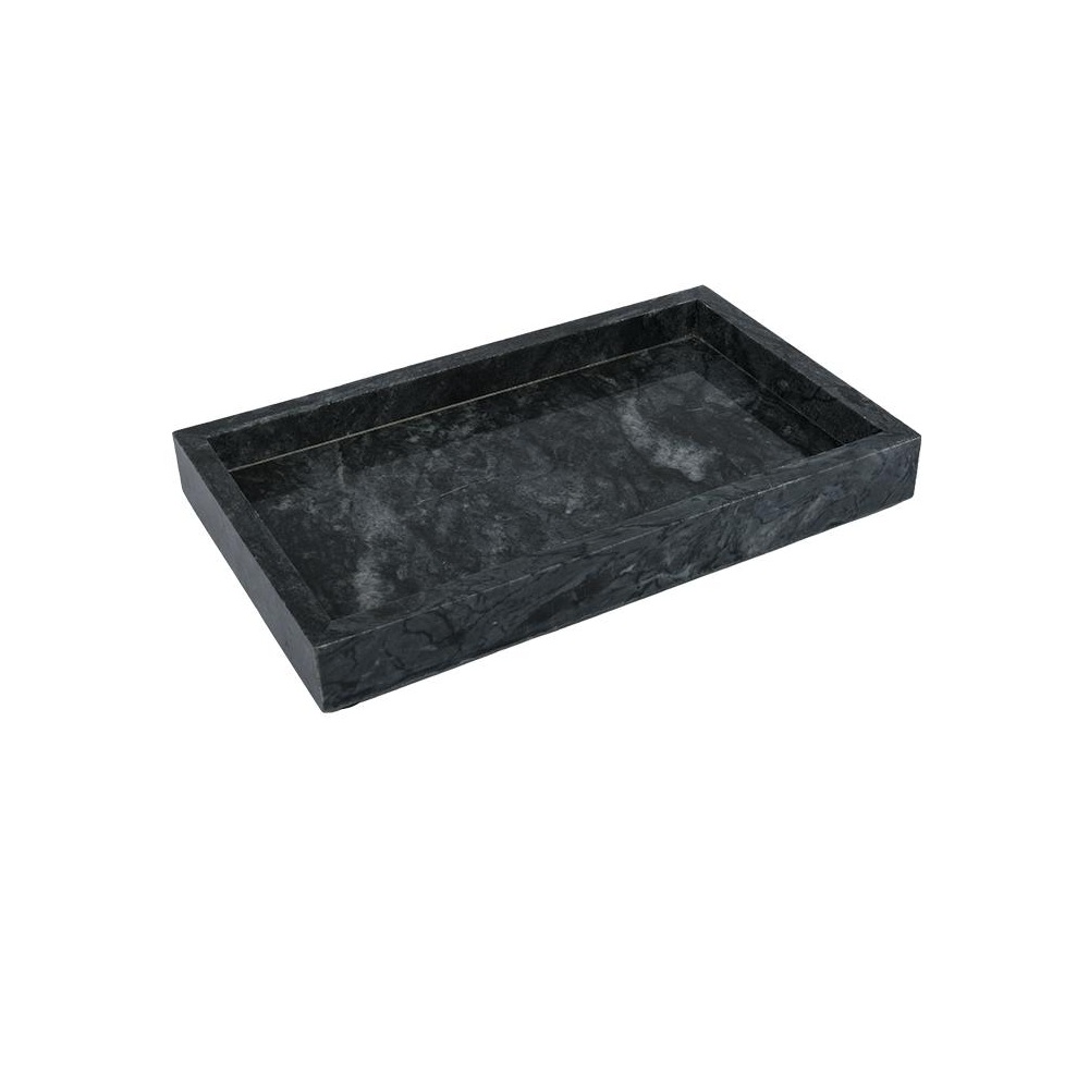 Δίσκος Μαρμάρινος Ορθογώνιος Μαύρος 25x15x3cm Espiel FAV275 - 
