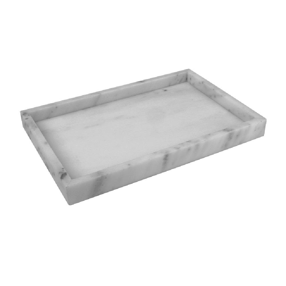 Δίσκος Μαρμάρινος Ορθογώνιος Λευκός 30x20x3cm Espiel FAV276 - 