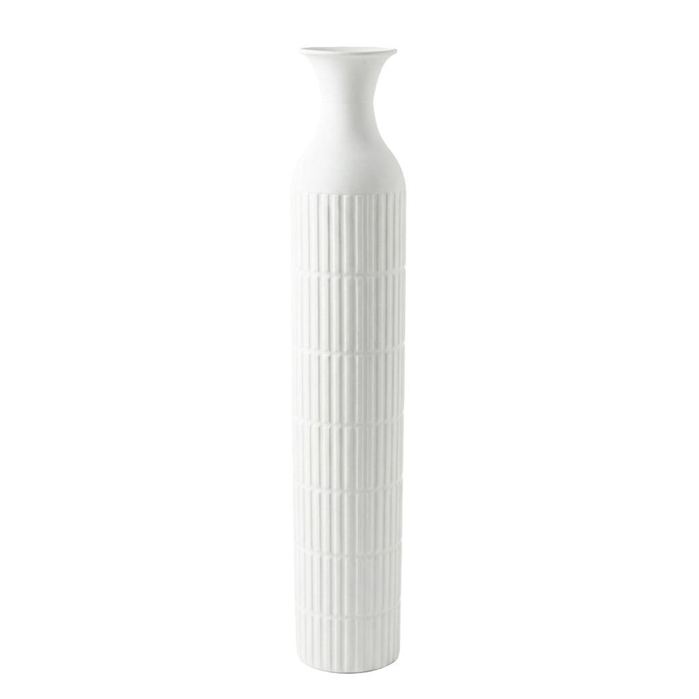 Βάζο Δαπέδου Μεταλλικό Λευκό 14x14x86,5cm Trends DWWA1001 - 