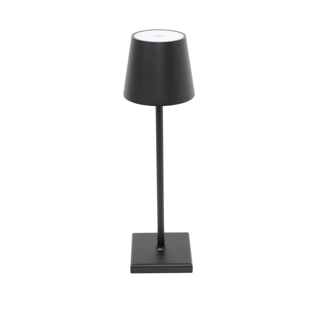 Φωτιστικό Επιτραπέζιο LED Inox Μαύρο Dimmable 3,5W 37 cm με Αφή και Επαγωγική Φόρτιση GTSA 25-9830 - 