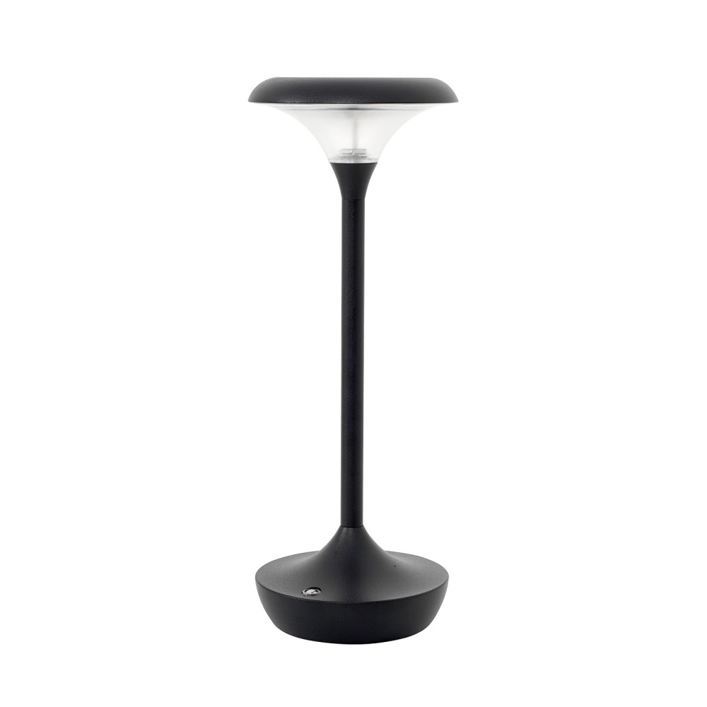 Φωτιστικό Επιτραπέζιο LED Inox Μαύρο Dimmable 3,5W 28 cm με Αφή και Επαγωγική Φόρτιση GTSA 25-9832 - 