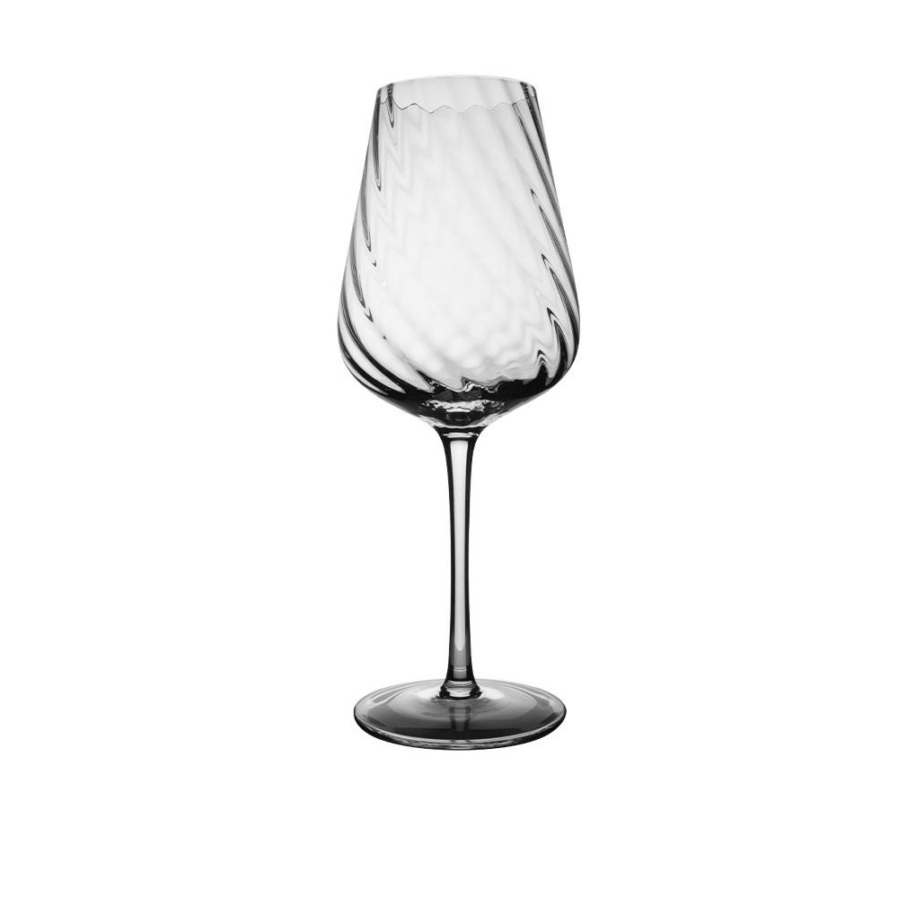 Ποτήρι Κρασιού Γυάλινο Ανάγλυφο 470ml Ø9x23cm Espiel Twist LEG261K4 - 