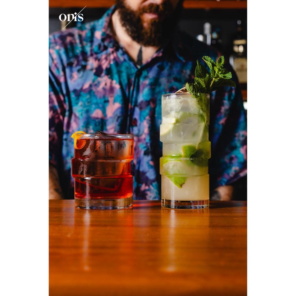 Ποτήρι Ουίσκι DOF Γυάλινο 355ml Ø8,47x9,75cm ONIS The Glitch S003595K6 - 2