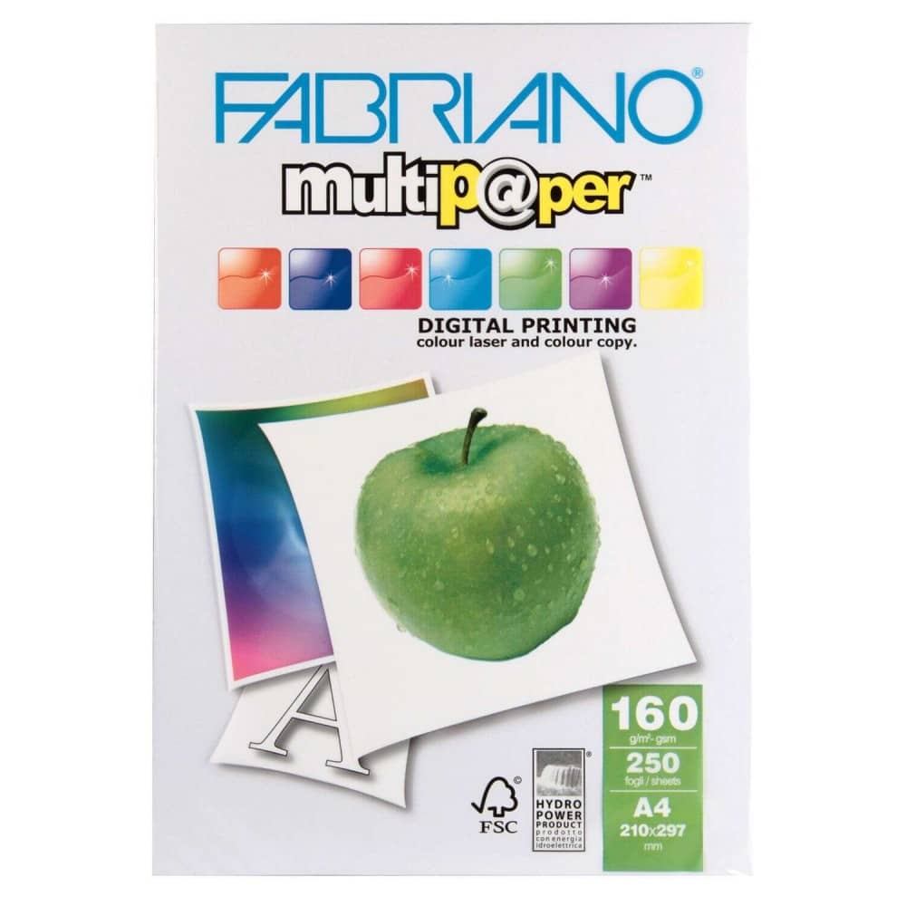 Fabriano Χαρτί Φωτοαντιγραφικό Α4 160gr (250 Φ.) - Extra Large
